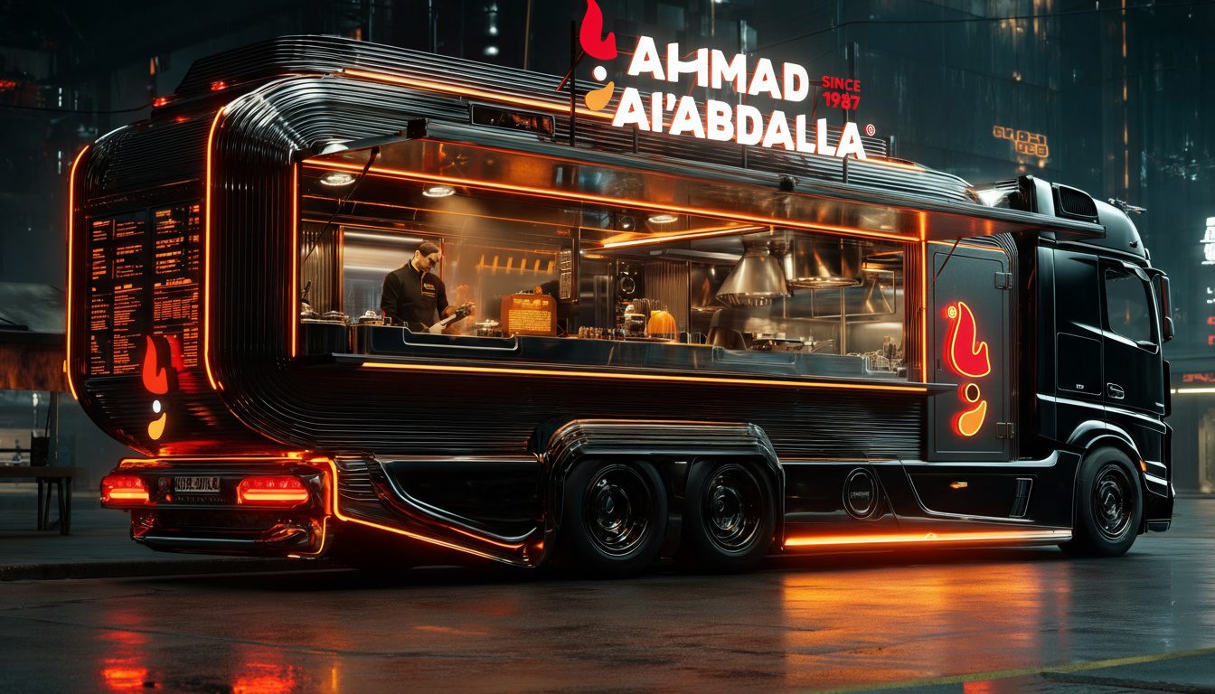 Ahmad Al Abdallah Food Truck, mobile kitchen