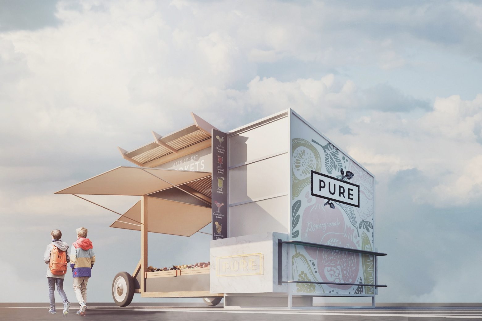 Pure, juice stations