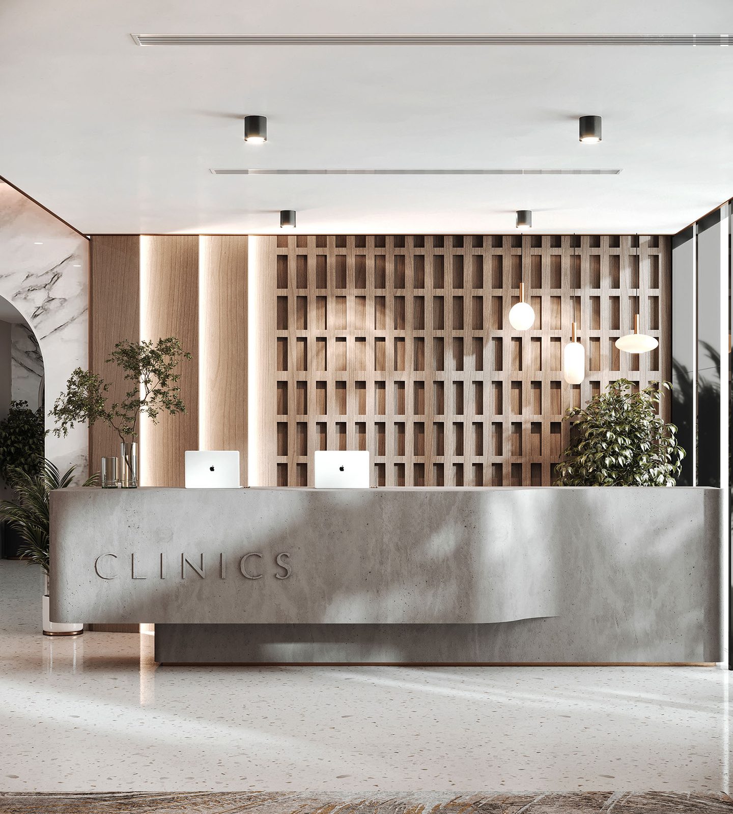 Medical Center, clinic interiors